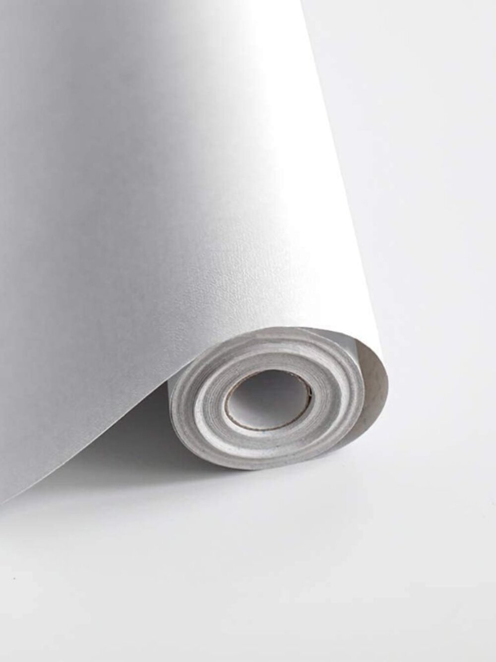 197"x17.7" White Peel and Stick Wallpaper Contact Paper Waterpoof Self-Adhesive